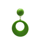 Plastic Flamenco Earrings. Medium Hoop. Pistachio Green 2.479€ #502821574PSTCHO